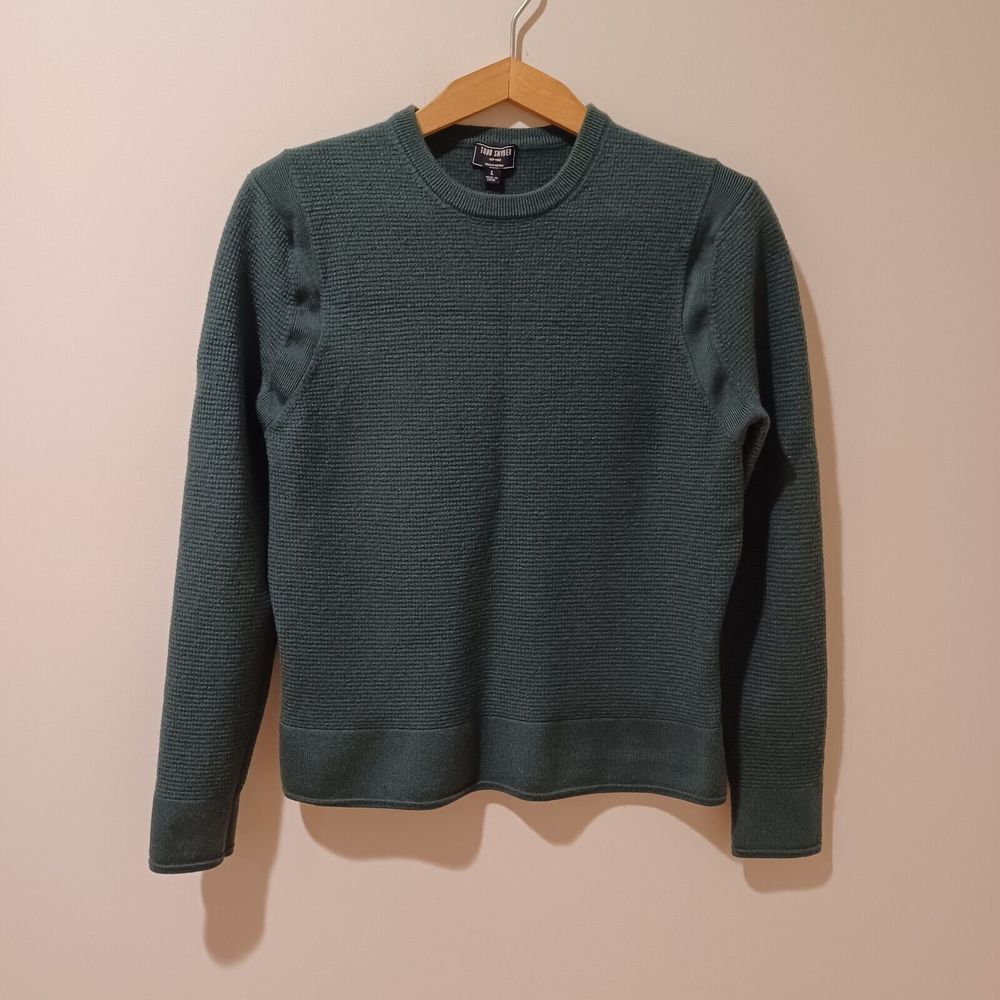 Todd Snyder Mens Merino Waffle Crewneck Long Sleeve Sweater Snyder Olive Slim - Picture 3 of 8